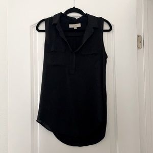 Black Sleeveless Blouse